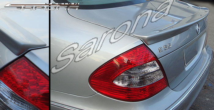 Custom Mercedes E Class  Sedan Trunk Wing (2003 - 2009) - $289.00 (Manufacturer Sarona, Part #MB-054-TW)